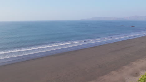 Aerial-panning-shot-of-the-beautiful-tropical-beaches-at-Canas-Island