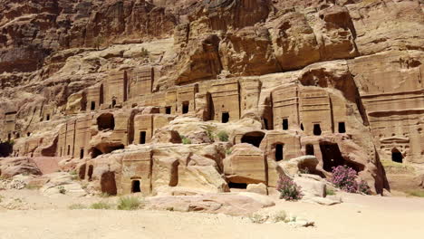 ancient tombs in petra, jordan