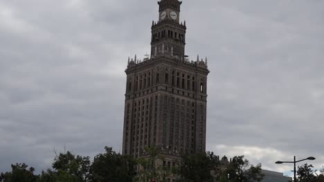 in central warsaw, poland, the palace of culture and science commands attention, emblematic of the contemporary essence of european metropolises