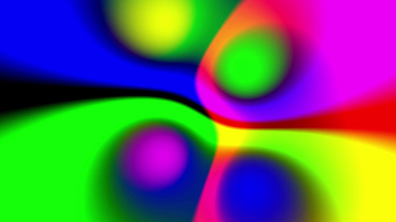 4K Loopable Color Gradient Background - Multicolored motion gradient background, Soft Background, Colorful background animation. Gradient of rainbow colors are cyclically shifting in loop. Circle shaped background
