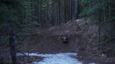 scale rc car jumping up the hill