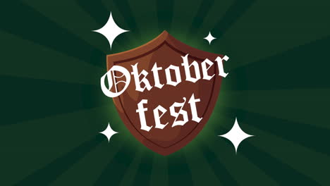 gráfico del escudo de oktoberfest