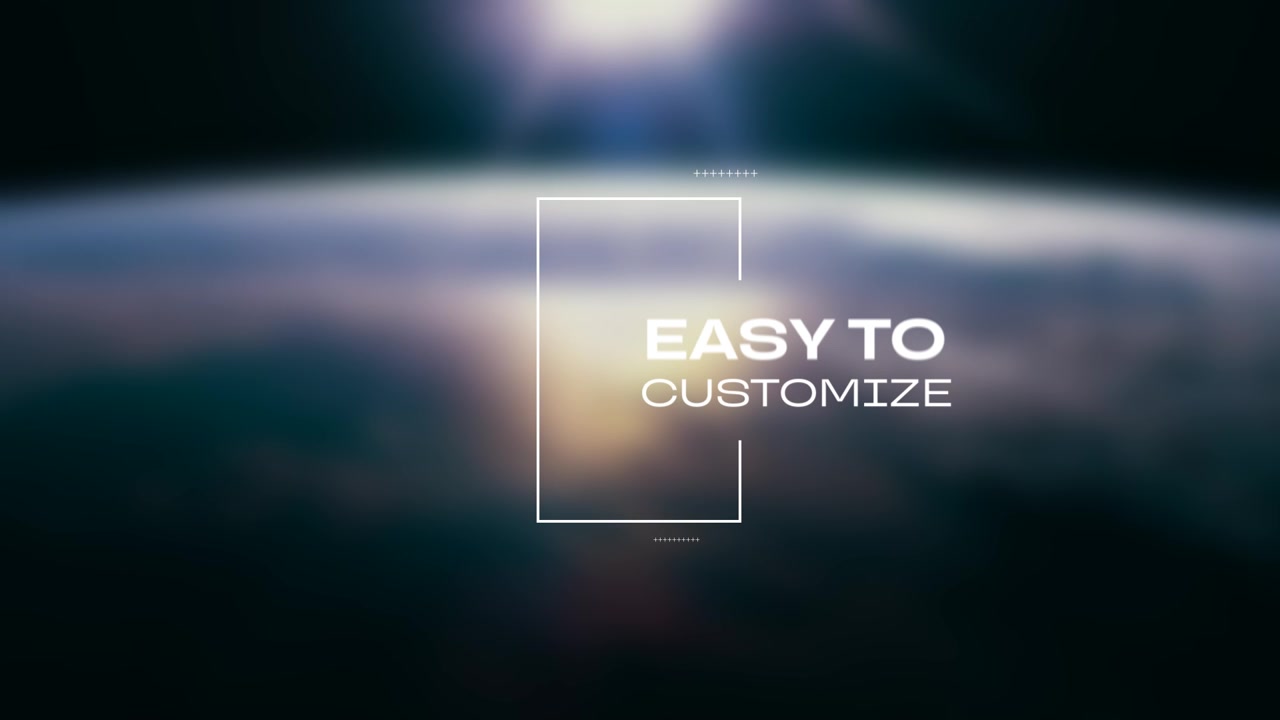 Modern Digital Title Animation Over Blurred Earth Background
