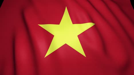 waving realistic vietnam flag, 4k background, loop animation