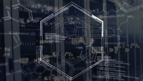 animación del procesamiento de datos científicos a través de servidores informáticos