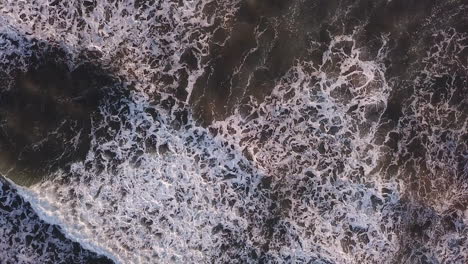 Foamy-Ocean-Waves-Crashing-At-The-Shores-Of-Olon-Beach-In-Ecuador