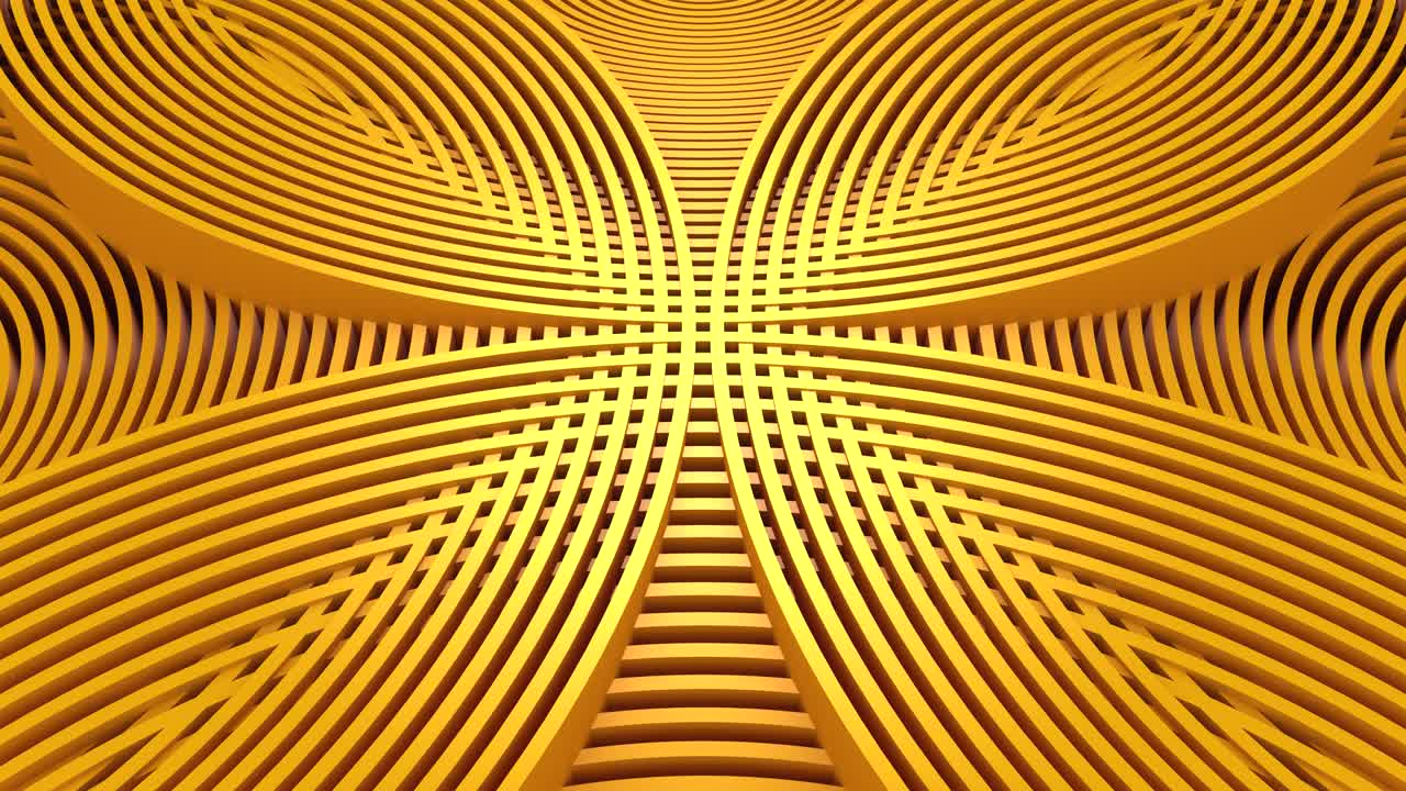 los círculos forman una onda.