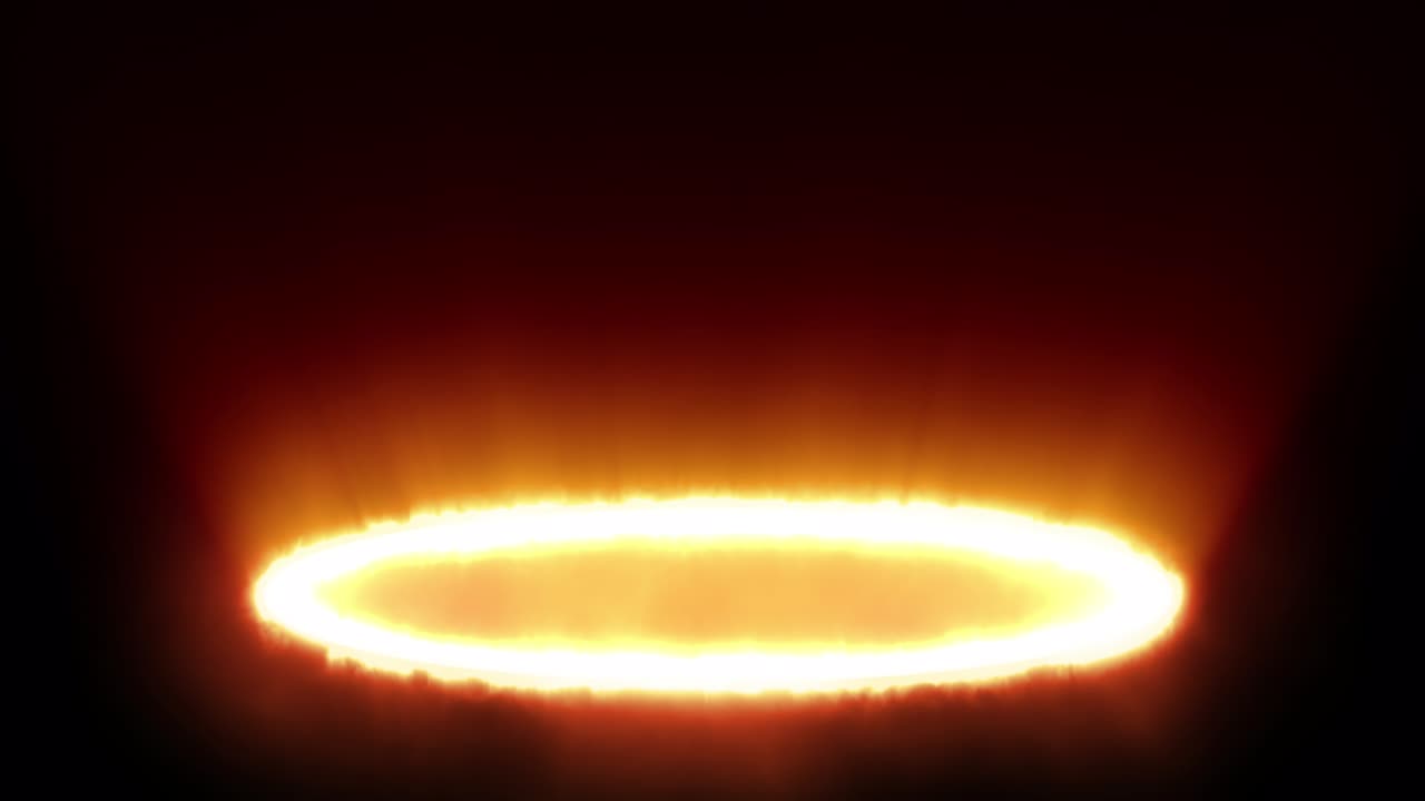 추상적인 빠른 전력 검은 바탕에 은 에너지 원, 판타지 화재 포털 문 또는 미래의 텔레포트, 3d 애니메이션, 흐르는 빛, 불꽃 구, 둥근 모양의 빛 요소.