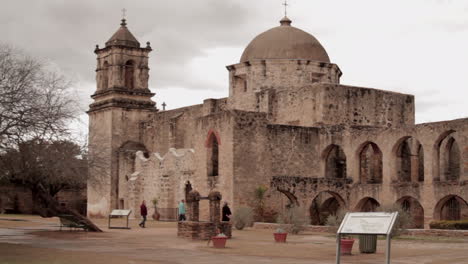 Esta-Es-Una-Toma-Amplia-De-La-Misión-San-Jose-En-San-Antonio,-Tx