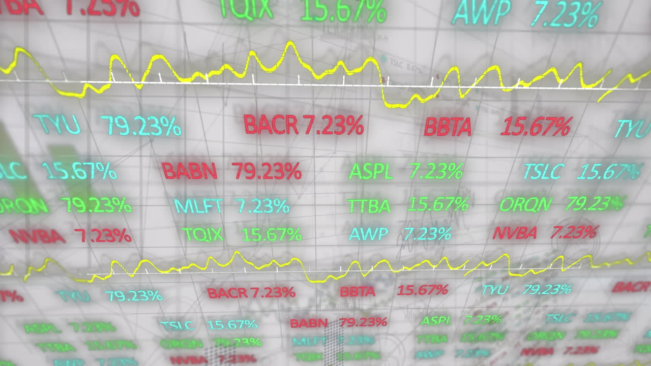 그리드 상의 통계 및 금융 데이터 처리의 애니메이션