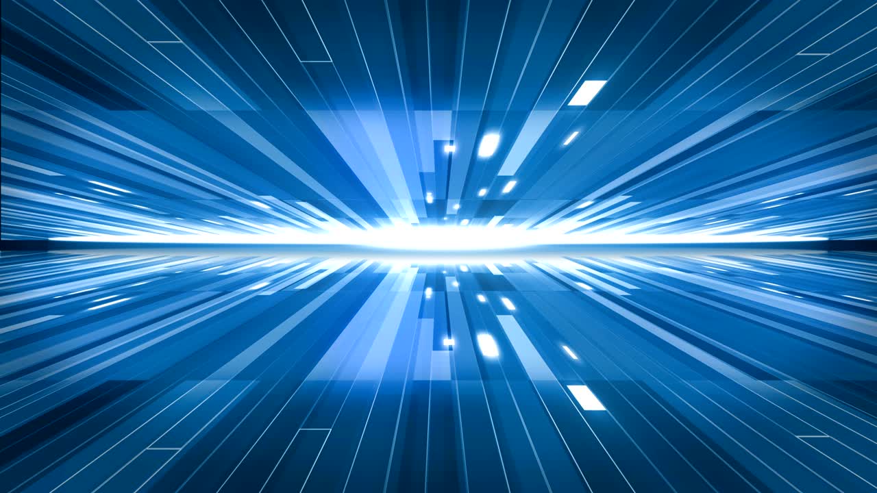 기술 개념 배경의 파란색 선.