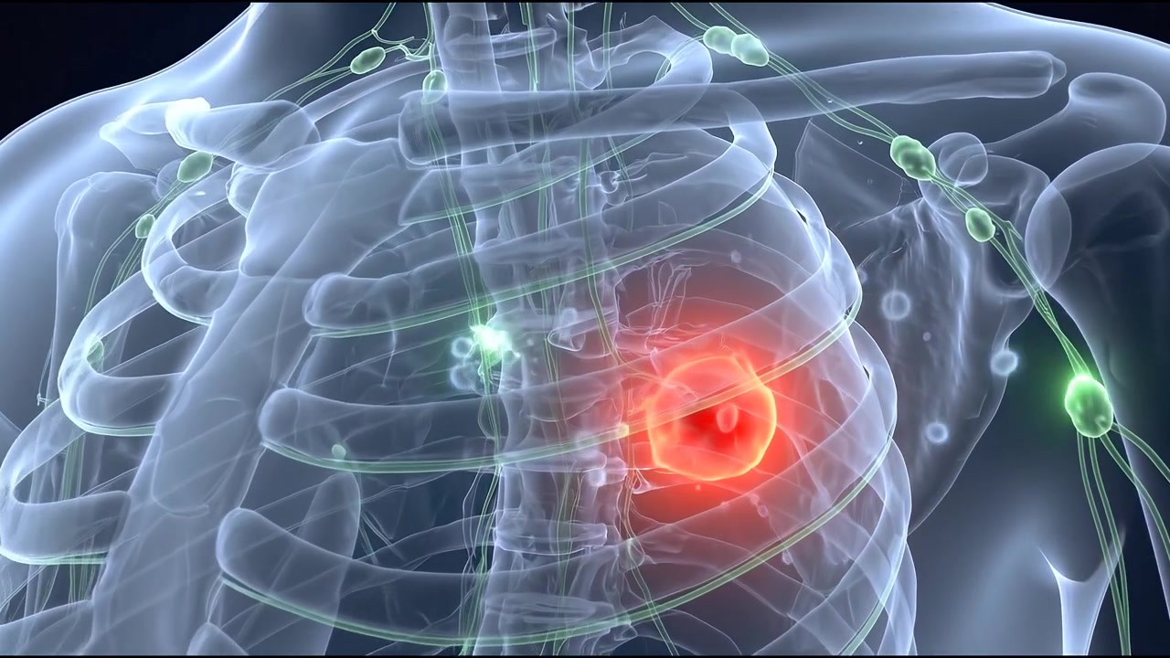 Medical Animation of Tumor Growth in Human Chest