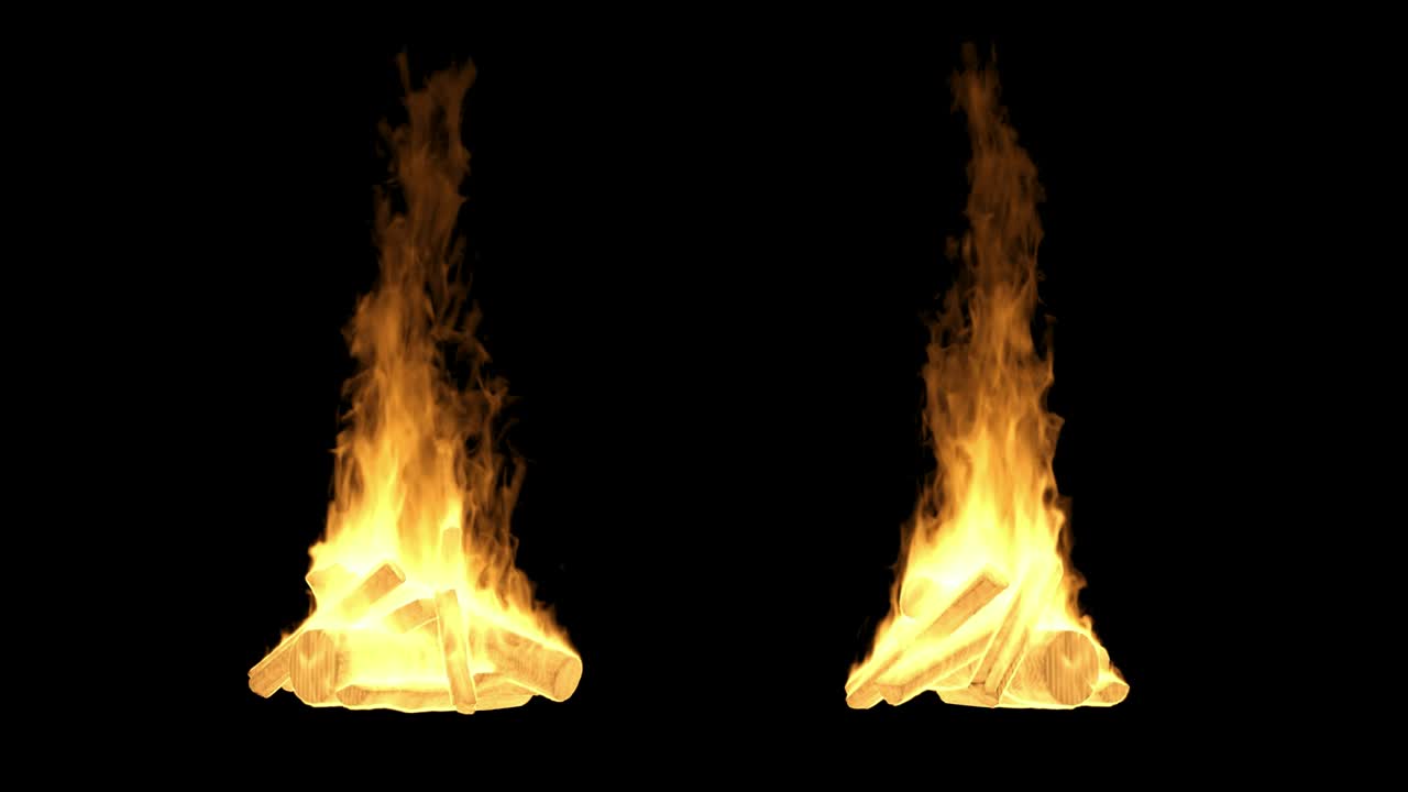 검은색 배경 에 있는 불꽃