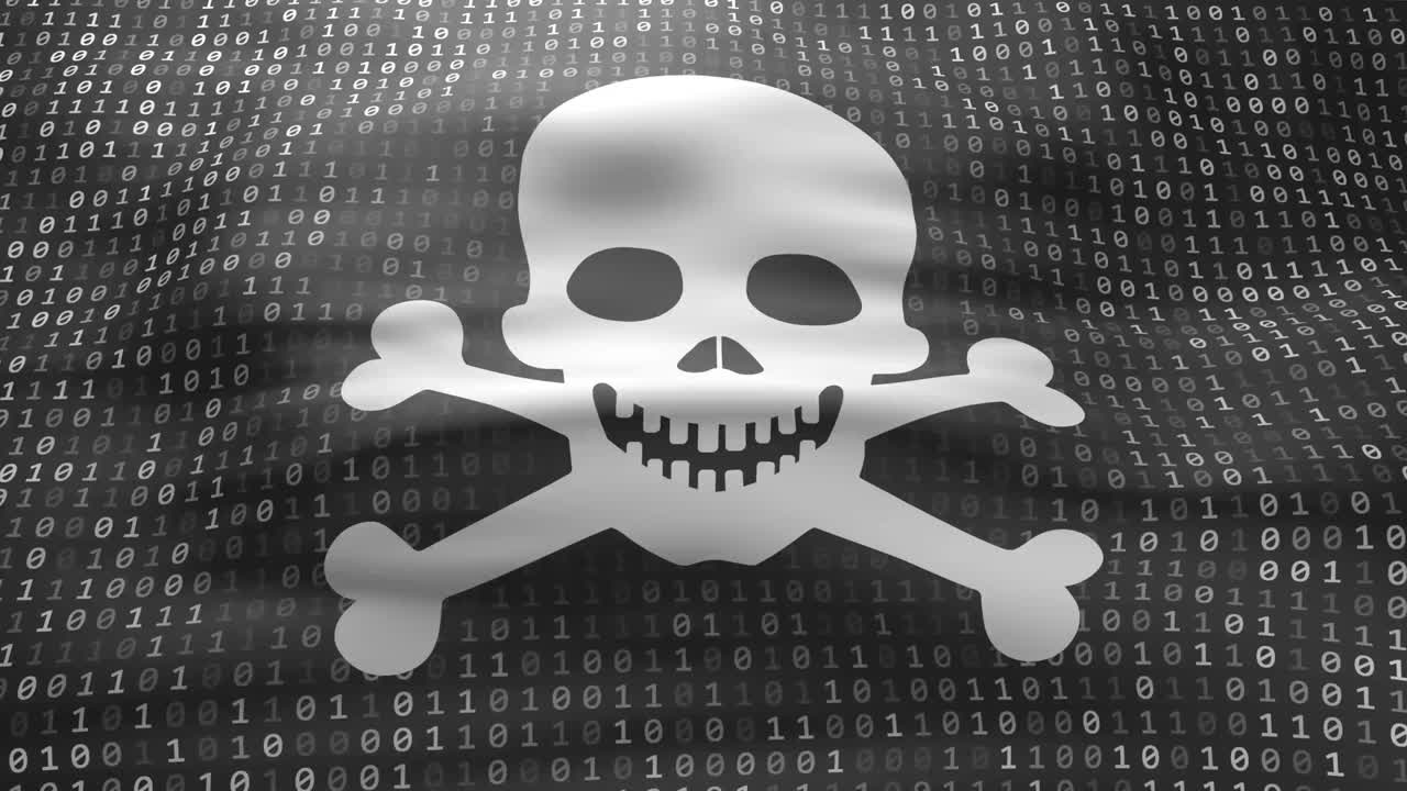 agitando la bandera de los piratas - bucle