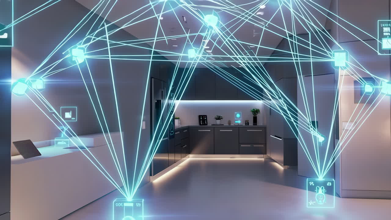 Smart Kitchen Interior Visualization