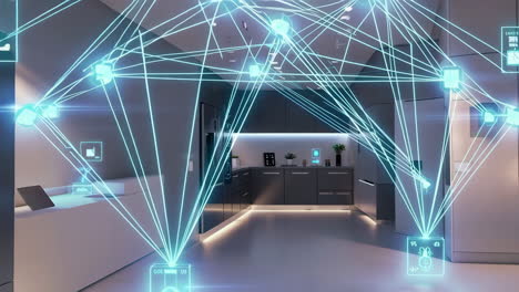 smart kitchen interior visualization