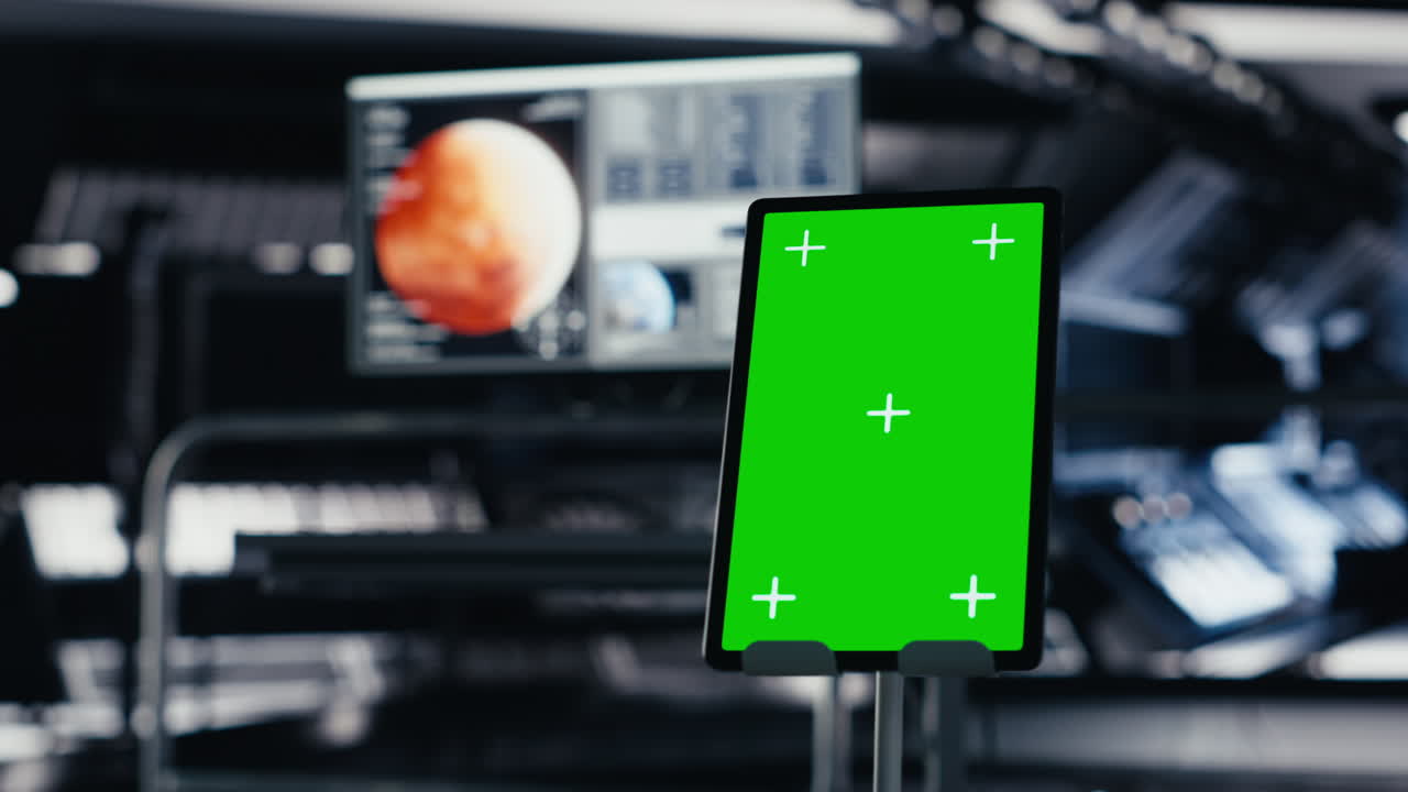 Chroma key device assisting orbit station astronauts