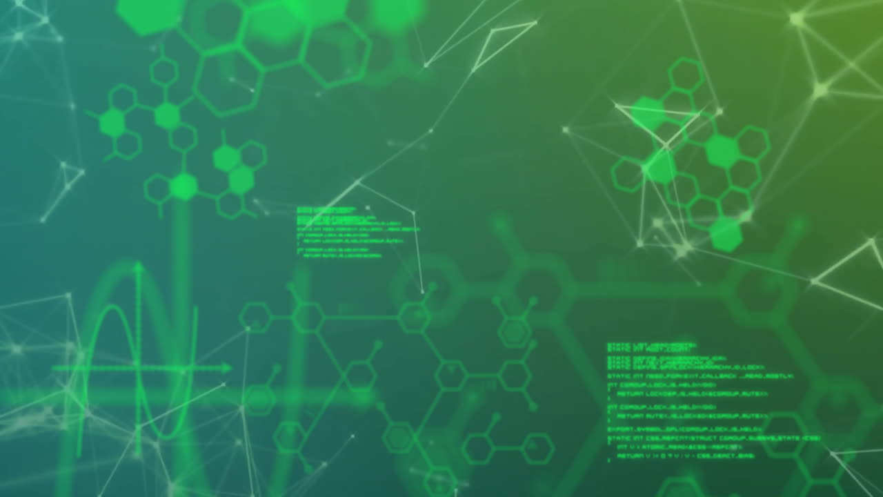 Animation of molecules and scientific data processing | Premium Stock ...