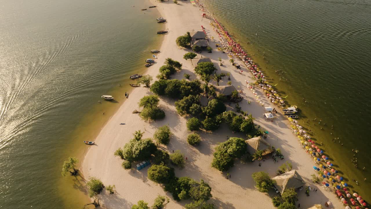 An aerial view of Alter do Chão in the Brazilian Amazon