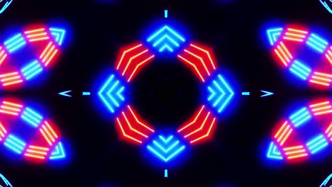 neon geometric light show