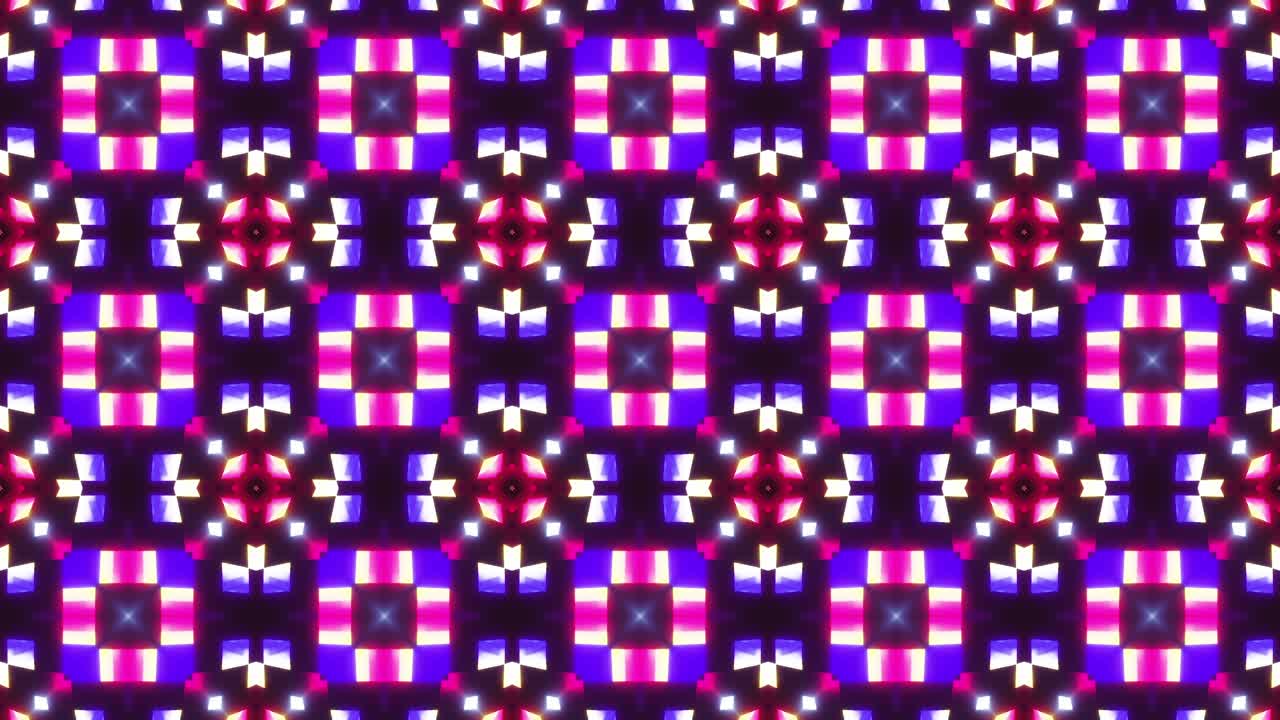 Vj Loop Caleidoscopio Neon Viola. Animazione continua