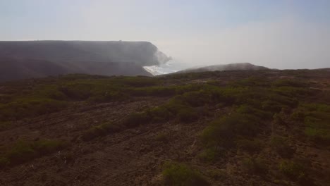 Sea-mist-at-Cordoama-and-Castelejo-beach-at-the-Algarve,-Portugal