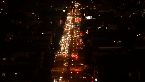 night time traffic in san francisco