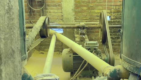 cinta transportadora de la máquina de molino de arroz tiro de cerca