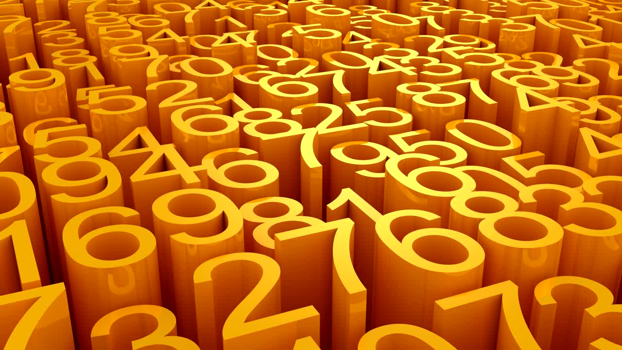 de los números de fondo