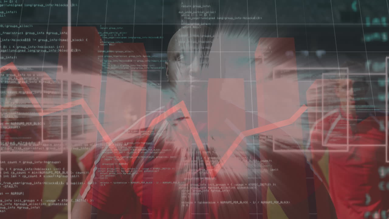 animación de estadísticas y procesamiento de datos sobre jugadores de rugby en estadios deportivos