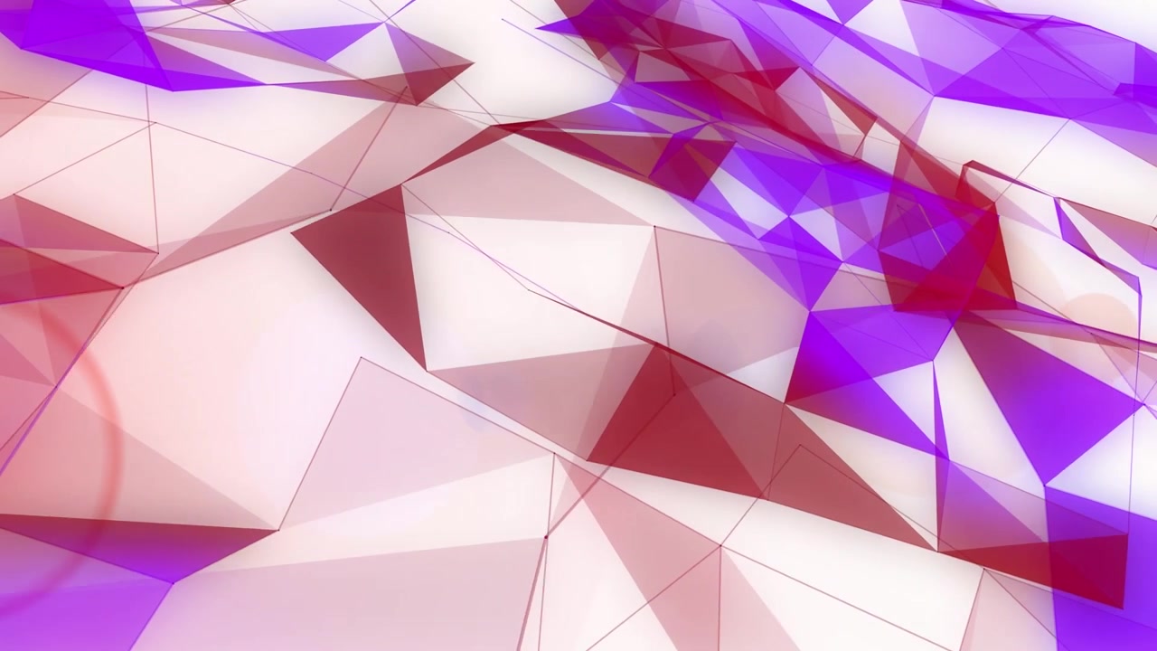 Animation of colorful shapes on white background