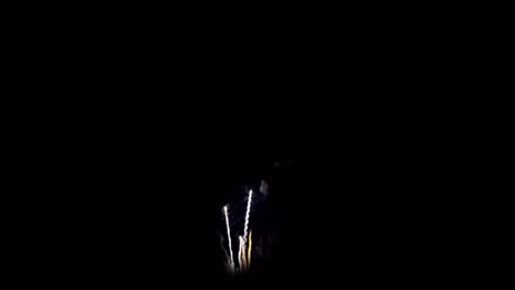 realistic colorful firework isolate on black background for use as overlay.