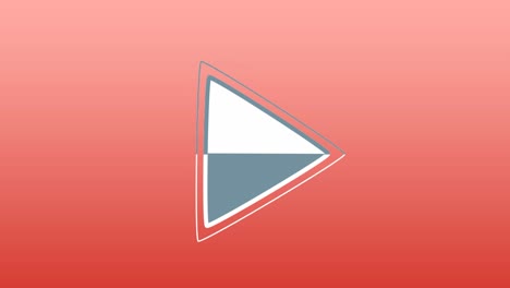 Animation-of-play-button-icon-over-red-background