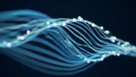 colorful sound waves move fluidly across a dark background, creating a mesmerizing display of light and motion, highlighting the beauty of sound.