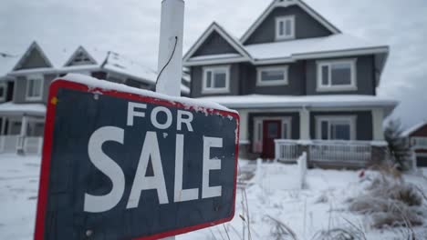 house for sale in winter
