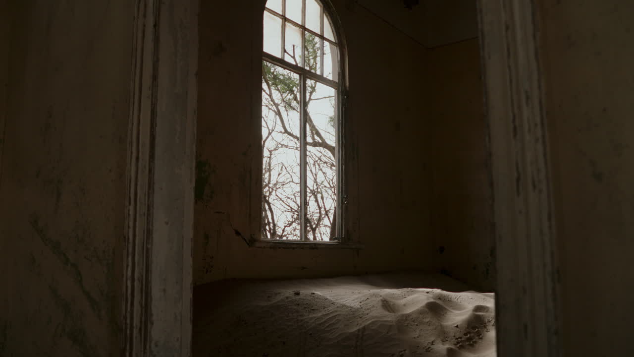 Abandoned Room Filled with Sand