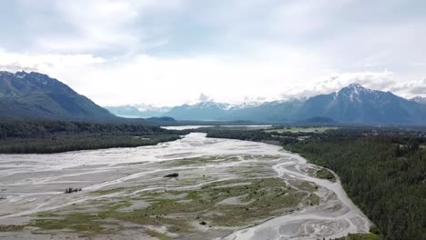 Luftbildvideo-Zum-Fluss-Matanuska.-Palmer,-Alaska