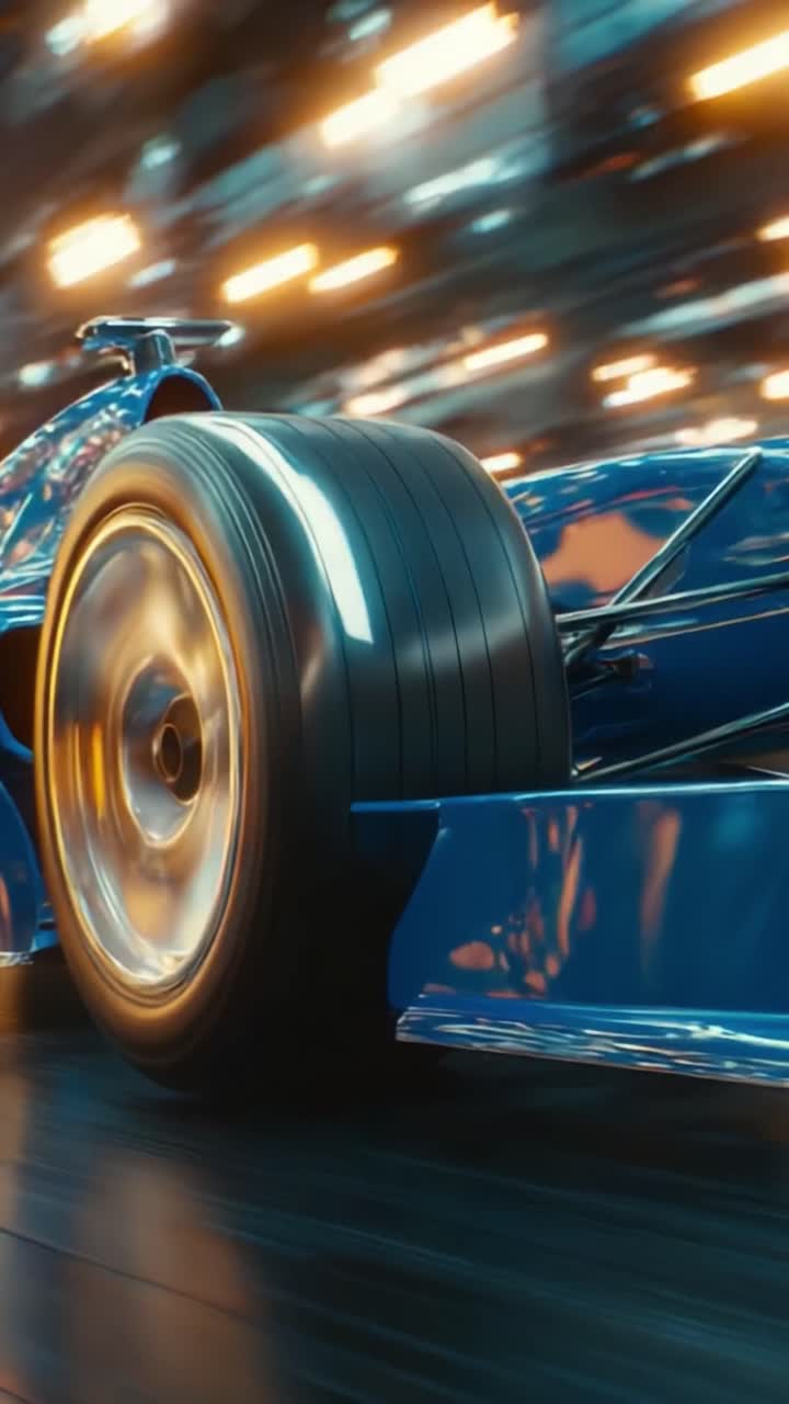 Dynamic Racing Car Capture: A Close-Up Focus on a High-Performance ...