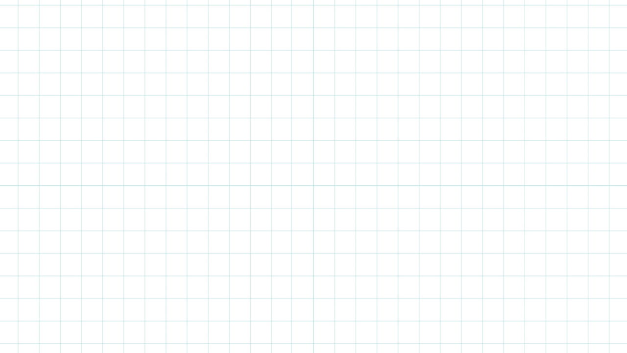 Animation of science concept icons floating against squared lined paper background with copy space