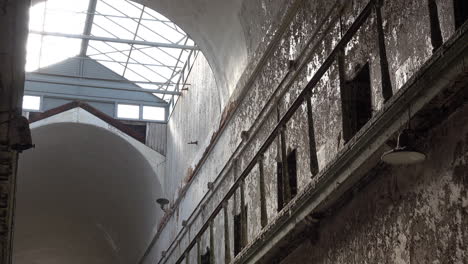 Second-tier-prison-cells-and-skylight-at-Eastern-State-Penitentiary