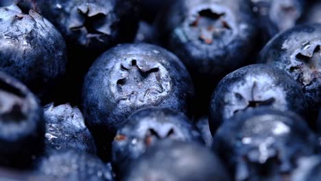 close-up of blueberries