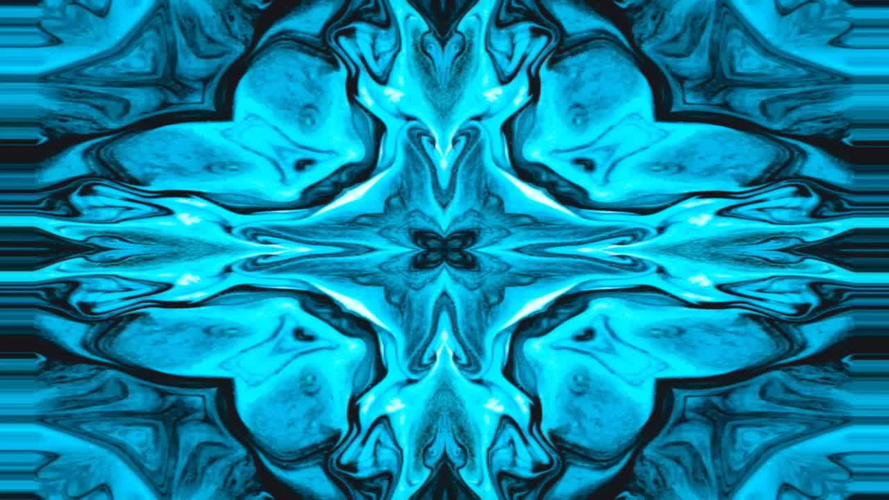 kaleidoscopio patrón geométrico único fondo ondas fractales abstractas