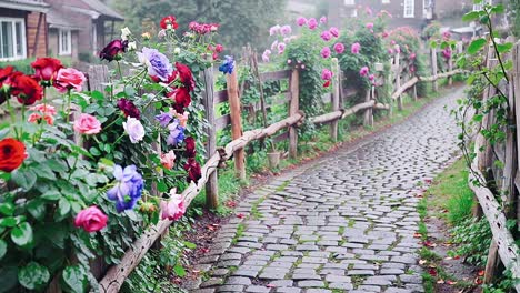 A Romantic Rose Garden Path