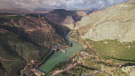 beautiful mountain landscape malaga, spain