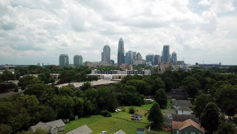 Antena-Del-Horizonte-De-Charlotte-Nc-En-El-Condado-De-Mecklenburg-Nc