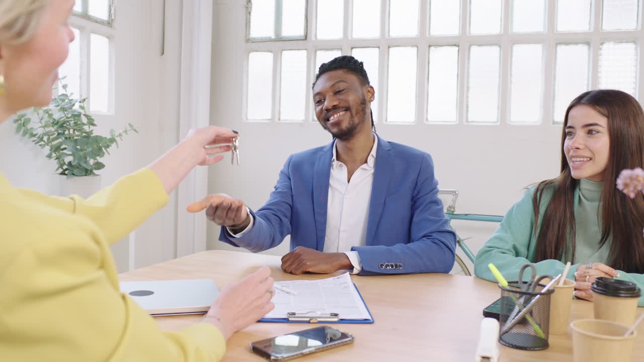 Business meeting with potential renters
