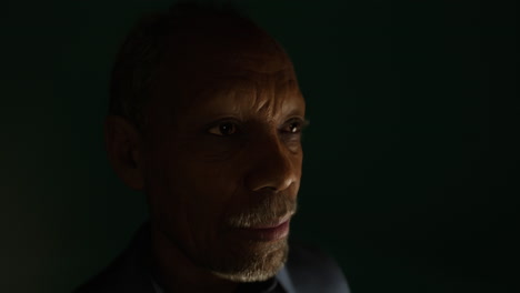 very old african american man