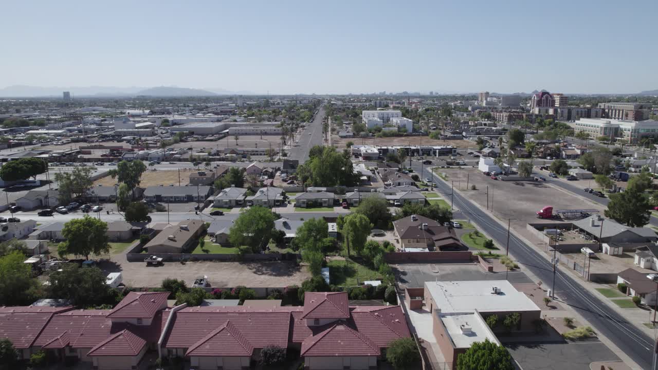 Vista drone del Tempio Mormone LDS a Mesa, Arizona