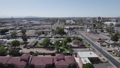 Drohnenansicht-Des-LDS-Mormonentempels-In-Mesa,-Arizona