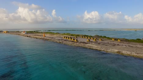 the monuments and slave huts of bonaire